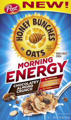 Post Foods, LLC Announces NEW Honey Bunches of Oats® Morning Energy Cereal in Two Delicious Varieties