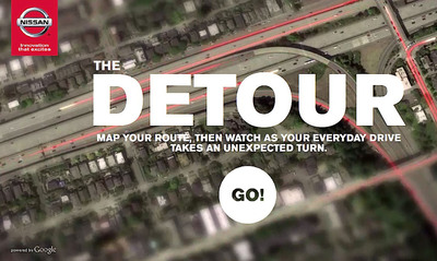 Nissan Takes 2014 Rogue Shoppers On Cinematic "Detour" With New Google Maps-based Virtual Test Drive