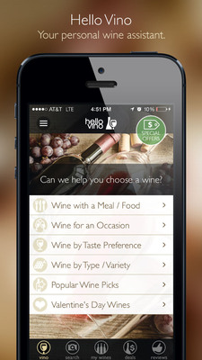 Hello Vino Launches New All-In-One Wine App for iOS 7 on iPhone and iPad