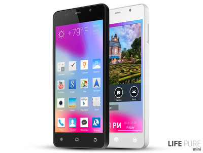 BLU Products follows up on LIFE PURE flagship, introducing powerful little brother - LIFE PURE mini smartphone device, featuring Monster Battery Performance