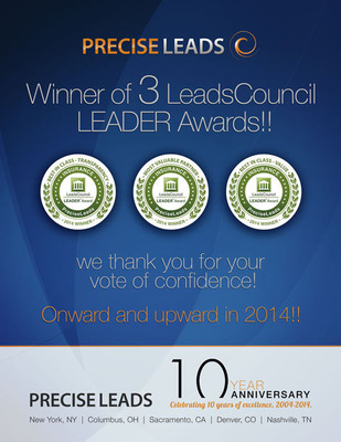 Precise Leads takes home three honors from LeadsCouncil LEADER Awards