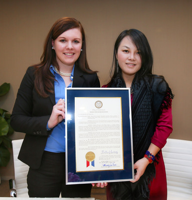 Wailian Overseas Consulting Group President &amp; CEO, Ms. Linda He, Receives Certificate of Recognition Award from the City of Cleveland