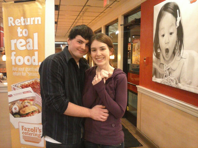 Pop the Question at Fazoli's Valentine's Day