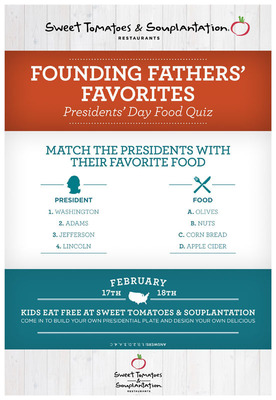 Kids Get Presidential Treatment at Sweet Tomatoes and Souplantation, With Free Meals, and Favorites of the Founding Fathers