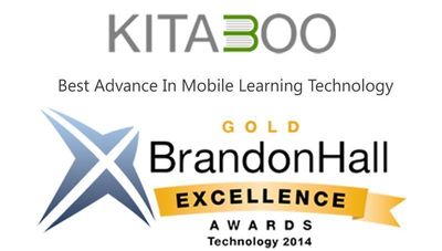 Kitaboo remporte l'Or de Brandon Hall dans la catégorie technologie d'apprentissage mobile