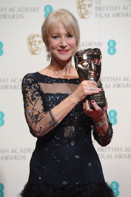 Dame Helen Mirren Wears Asprey Jewels at the EE British Academy Film Awards 2014