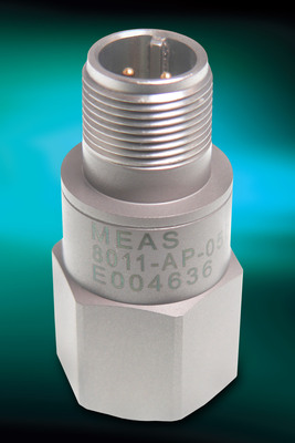 4-20 mA Loop Power Accelerometers for Condition Monitoring from Measurement Specialties Offer Reliable Performance
