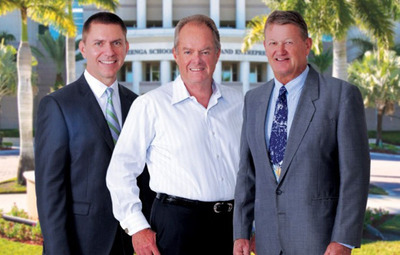 Nova Southeastern University's 2014 Entrepreneur Hall of Fame Inductees James Donnelly, Manuel Medina and Guy Harvey