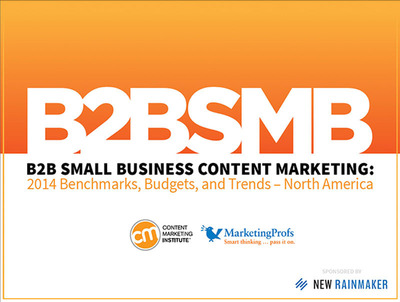 Business-to-Business (B2B) Small Business Marketers are Becoming More Effective at Content Marketing