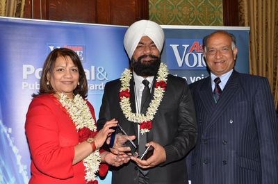Indian Businessman Awarded at UK Parliament for Best Financial Services Provider