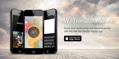 WeTransfer gibt sein Debüt mit neuer mobiler App, um Produktivität zu steigern
