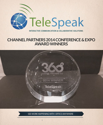 TeleSpeak wins 2014 Channel Partners Business Value award