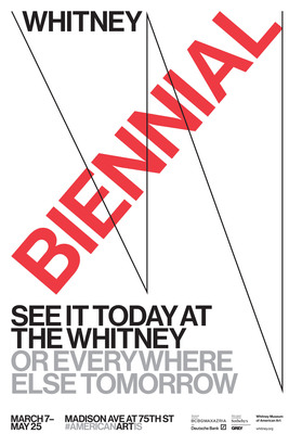 Grey's poster for Whitney Museum Biennial