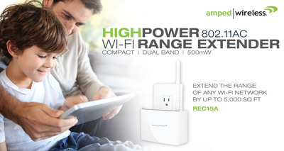 Amped Wireless Now Shipping High Power Compact AC Wi-Fi Range Extender