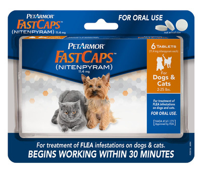 FastCaps (nitenpyram) is new from the makers of PetArmor.