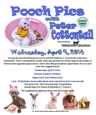 The City of Wilton Manors and Wilton's Manor Doggie Daycare Present Pooch Pics with Peter Cottontail