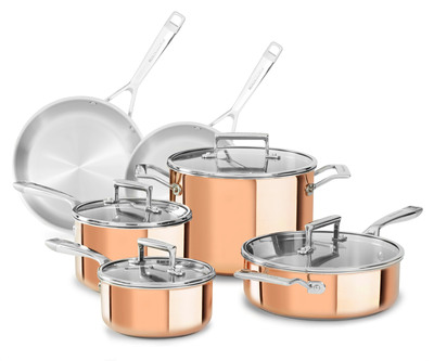 KitchenAid Tri-Ply Copper Clad Cookware.