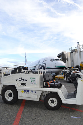 Alaska Airlines has purchased 204 electric vehicles in operation on the ground at its Seattle hub.