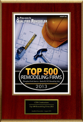 CDS Contractors Selected For "Top 500 Remodeling Firms 2013"