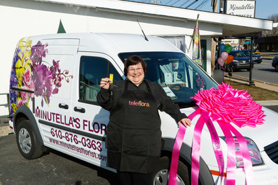 Teleflora Awards Brand New Ford Transit Connect Delivery Van To Minutella's Florist, Inc.