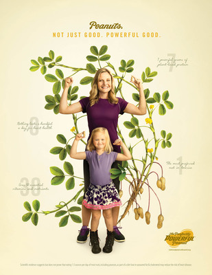 Peanuts: Not Just Good. Powerful Good. National Peanut Board’s new advertising campaign, “The Perfectly Powerful Peanut,” takes a strikingly original approach to advertising with its use of hand-illustrated botanical art aimed at showcasing the authentic nature of peanuts as a plant-based source of nutrition.