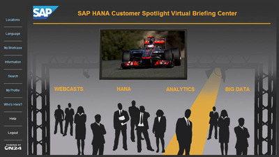 ON24 Produces SAP HANA Customer Spotlight Virtual Briefing Center