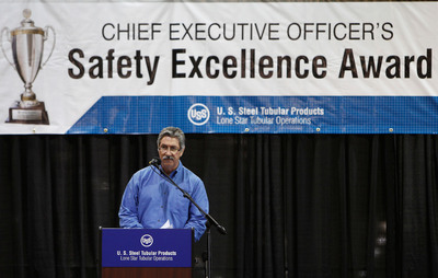 U. S. Steel CEO Mario Longhi Awards CEO Safety Excellence Award to Lone Star Tubular Operations.