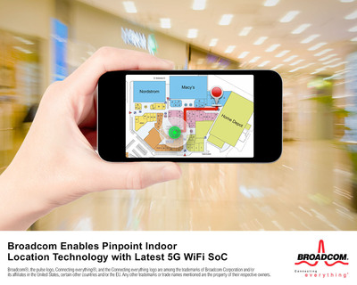 Broadcom Enables Pinpoint Indoor Location Technology with Latest 5G WiFi SoC