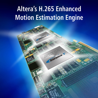 Altera H.265 video encoding solution combines company's FPGAs with software, to deliver industry-leading 4Kp60 performance with an up to 60% efficiency gain vs. x.264