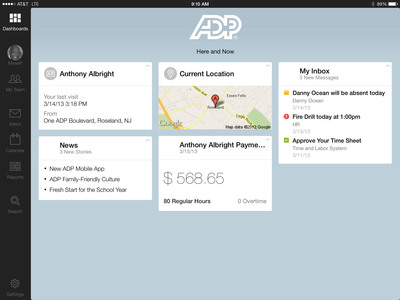 New ADP Mobile Solutions Tablet App Provides Anytime, Anywhere Access to a Large Variety of Key Functions for Managers and Employees