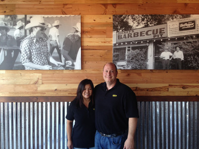 The new Dickey's Barbecue Pit in Pinole opens on Thursday.  Local owners Anthony and Sherry LoForte.