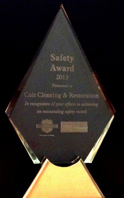 COIT awarded highly-coveted Safety Award