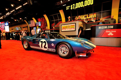 1964 Ford GT40 Prototype, GT/104 (Lot S147.1) sold for $7,000,000 at Mecum Houston Auction 2014