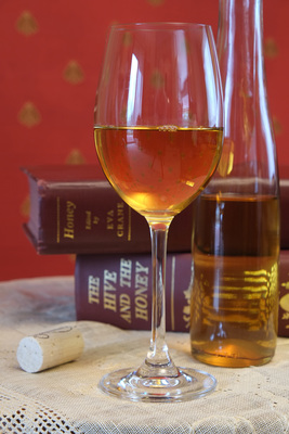 Mead. The fermented beverage made from honey.