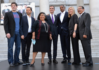 Shawn "JAY Z" Carter, Mayor Of Los Angeles Eric Garcetti, Michael Rapino Of Live Nation, Budweiser And United Way Of Greater Los Angeles Announce "Budweiser Made In America" Music Festival In Los Angeles Labor Day Weekend To Complement Successful Philadelphia Festival