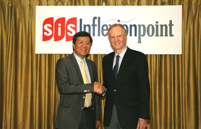 KH Lim, Chairman & CEO of SiS Group (left) and John Sculley, Chairman of Inflexionpoint (right) have entered into a partnership to form SiS Inflexionpoint Pte Ltd in Asia.