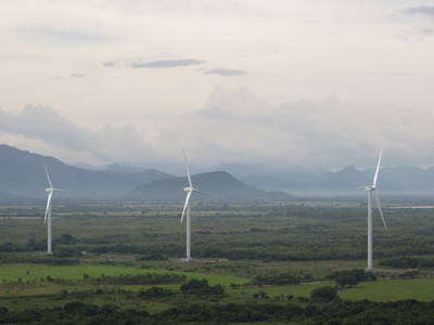 Goldwind's 2.5 MW PMDD turbines operating in Panama earlier this year.