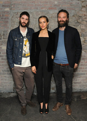 Isabel Lucas, Jim Sturgess, and Tristan Patterson at the grand opening of Troy Liquor Bar, Meatpacking District, New York City.