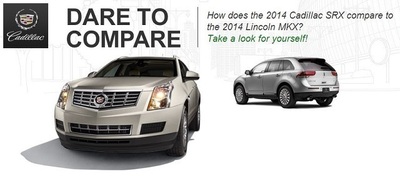 Comparing the '14 Cadillac SRX vs. '14 Lincoln MKX