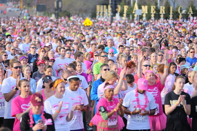 50,000 pink warriors walked the 22nd annual Susan G. Komen-s Race for the Cure at Mall of America on Mother-s Day.