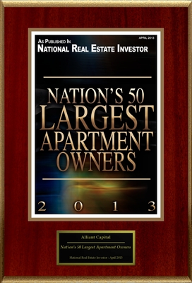 Alliant Capital Selected For "Nation's 50 Largest Apartment Owners"