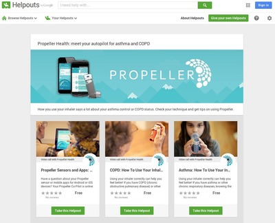 Propeller Health Launches Inhaler Technique Coaching via Helpouts by Google