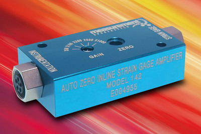 Unique Auto-Zero Function Provides Ultra High Accuracy in New Inline Strain Gage Amplifier from Measurement Specialties