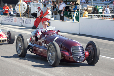 1938 Maserati 8C.T.F. with Johnny Rutherford behind the wheel. Photo by: Historic Vehicle Association