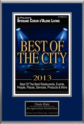 Oasis Hair Selected For "Best Of the City 2013"