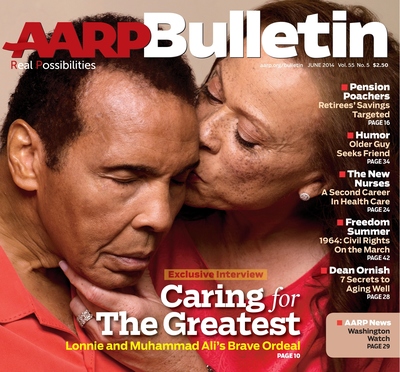 Lonnie Ali Speaks Out About The Impact Taking On The Caregiver Role Has Had On Her Relationship With Husband Muhammad Ali In A New, Exclusive Interview With AARP Bulletin