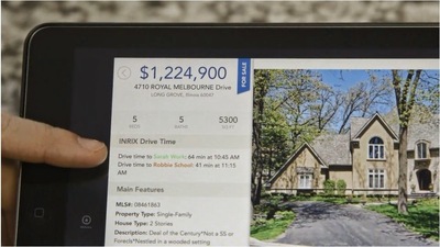 A unique feature of the RE/MAX Northern Illinois Real Estate App is that users can search for properties by entering desired commute and public transit times as well as desired walking and biking distances.