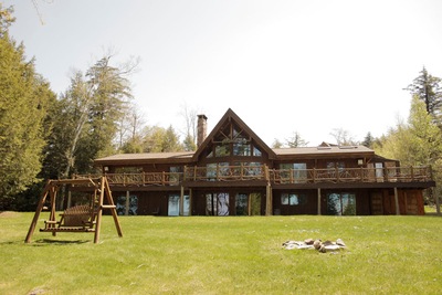 Up for Auction: A rare privately owned Adirondack waterfront property on Lower Saranac Lake.
