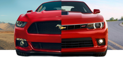 Redesigned 2015 Ford Mustang gallops past Chevy Camaro in battle of the ponies