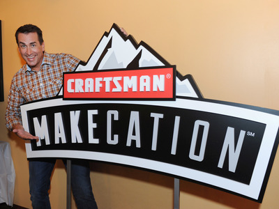 Actor and comedian Rob Riggle announces the Craftsman MAKEcation, Wednesday, June 4, 2014, in New York. MAKEcation is the ultimate “making” vacation to be held Labor Day weekend. Attendees will learn skills from hardcore blacksmiths, rugged woodworkers and cigar rolling experts. Visit www.craftsmanmakecation.com to enter for a chance to win a coveted spot for the event or to buy a ticket. (Photo by Diane Bondareff/Invision for Craftsman/AP Images)